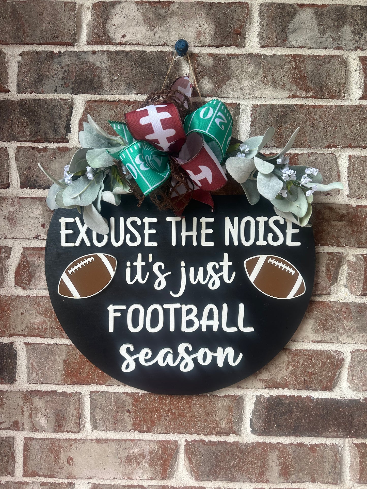 Football round door hanger