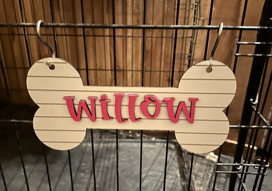 Dog Kennel name tag misc