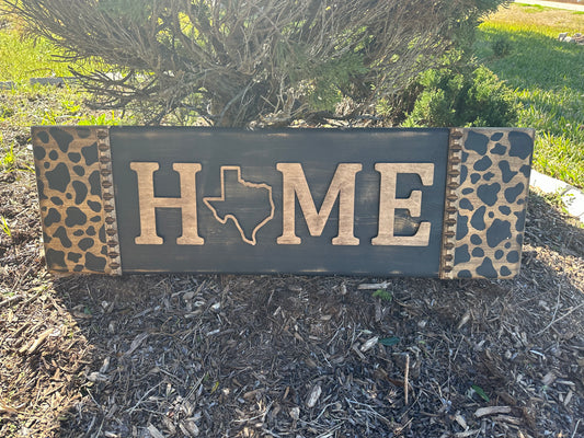 Home with Texas shape unframed