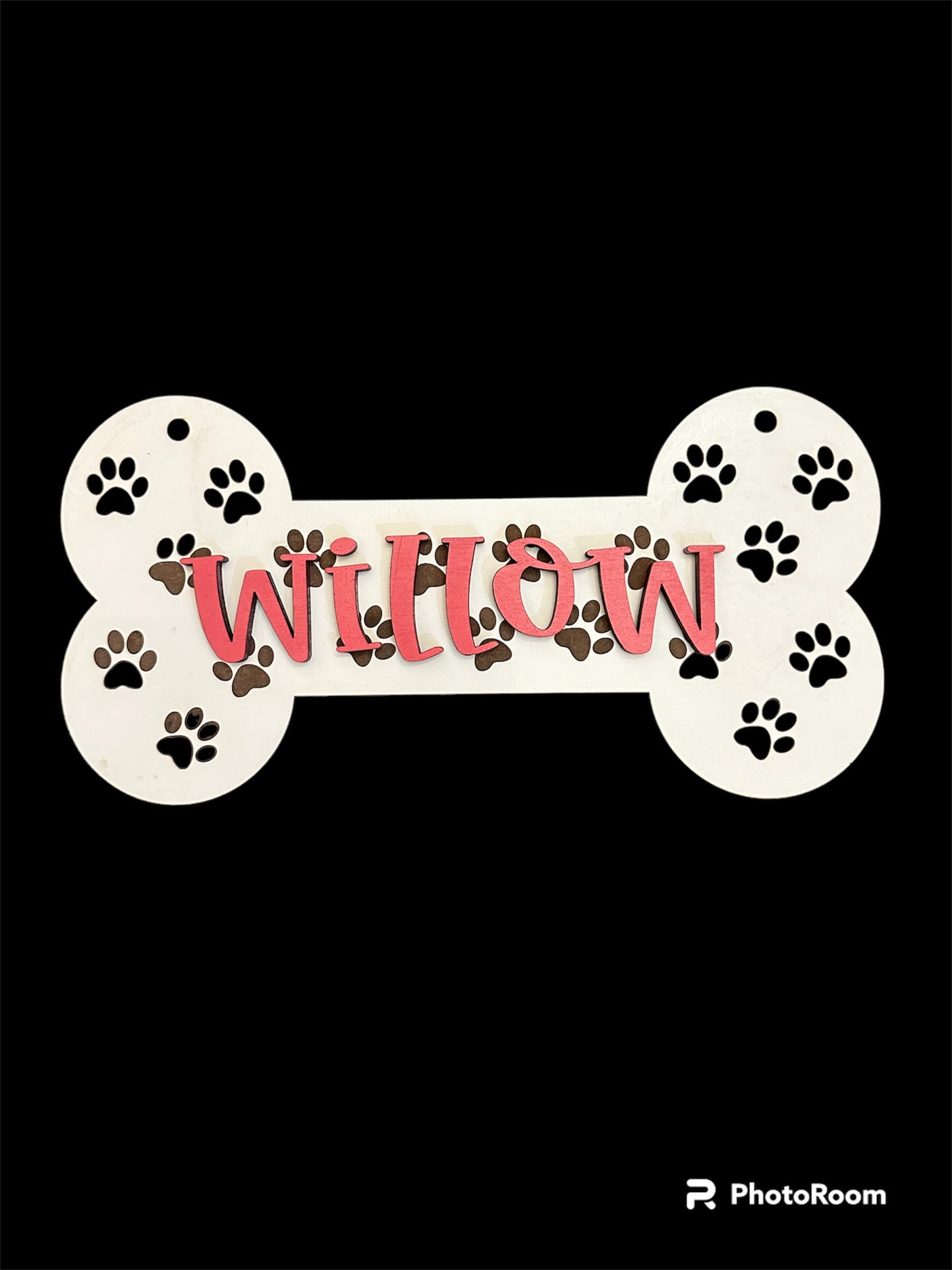 Dog Kennel name tag misc