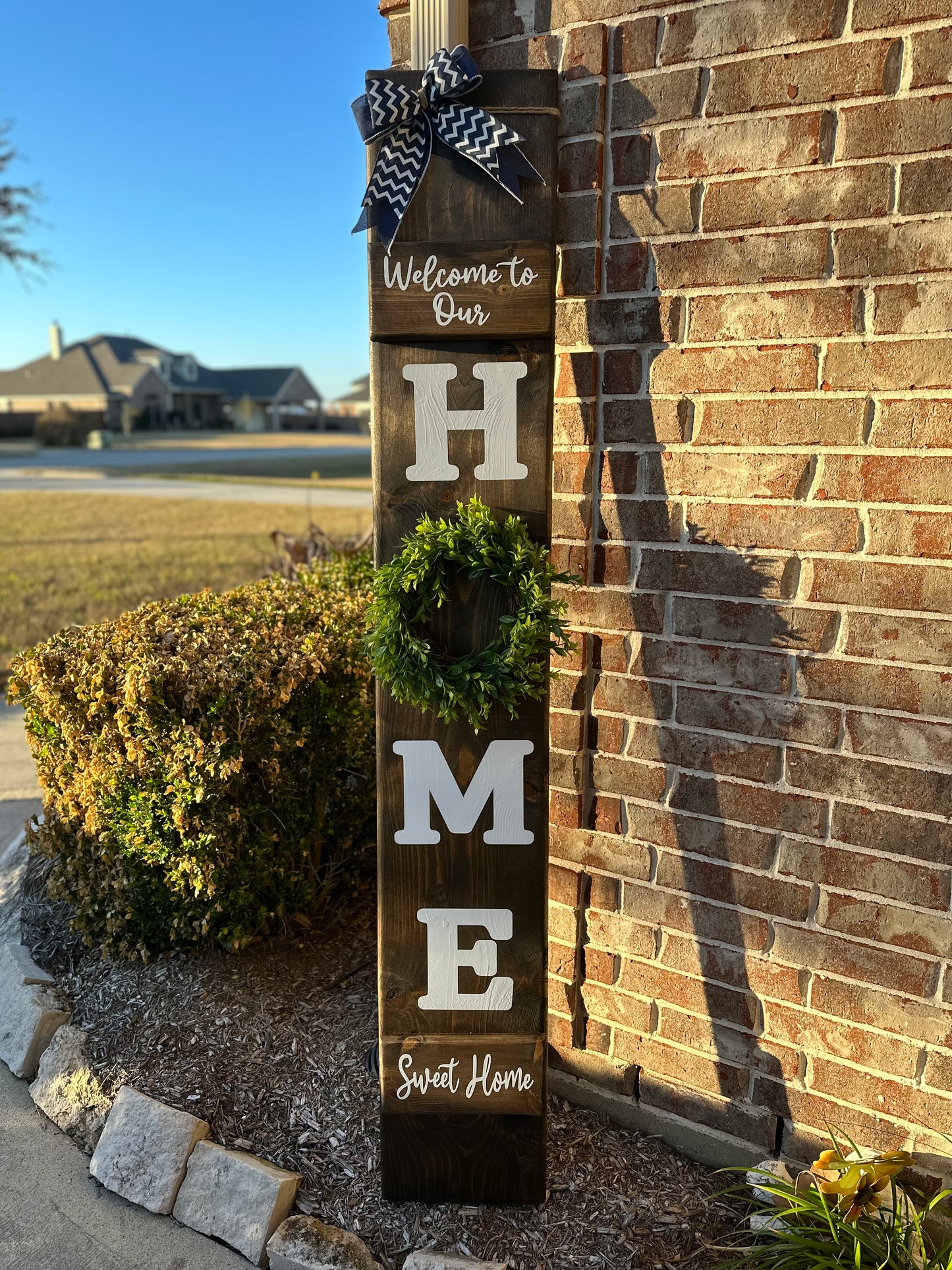 Welcome to Our Home Porch Sign