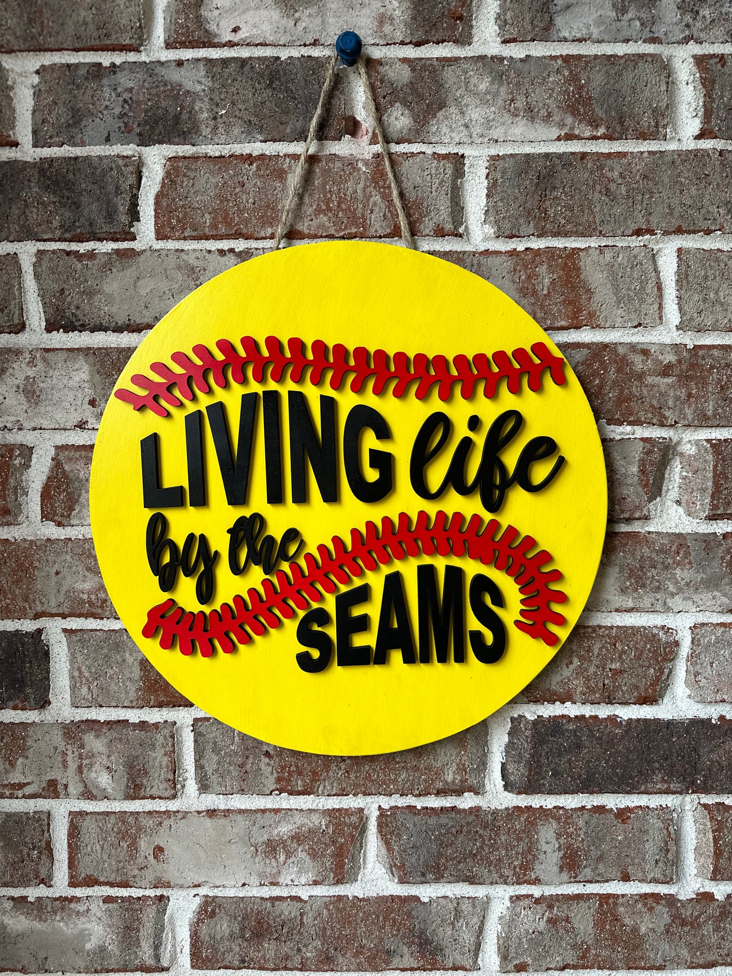 Baseball Softball Door Hanger